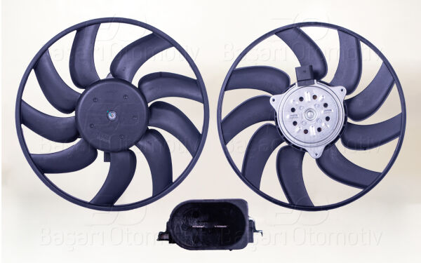 Audi A4 A5 A6 2008 ve Sonrası Uyumlu Davlumbazsız Fan Motoru (350 MM)