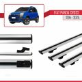 Fiat Panda Cross 2014 ve Sonrası ile Uyumlu BASIC Model Ara Atkı Tavan Barı Gri 3 ADET