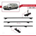 Mercedes E Class 3 (S211) 2004-2009 Arası ile Uyumlu BASIC Model Ara Atkı Tavan Barı Siyah 2 Adet