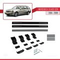 Mercedes E Class 3 (S211) 2004-2009 Arası ile Uyumlu BASIC Model Ara Atkı Tavan Barı Siyah 2 Adet