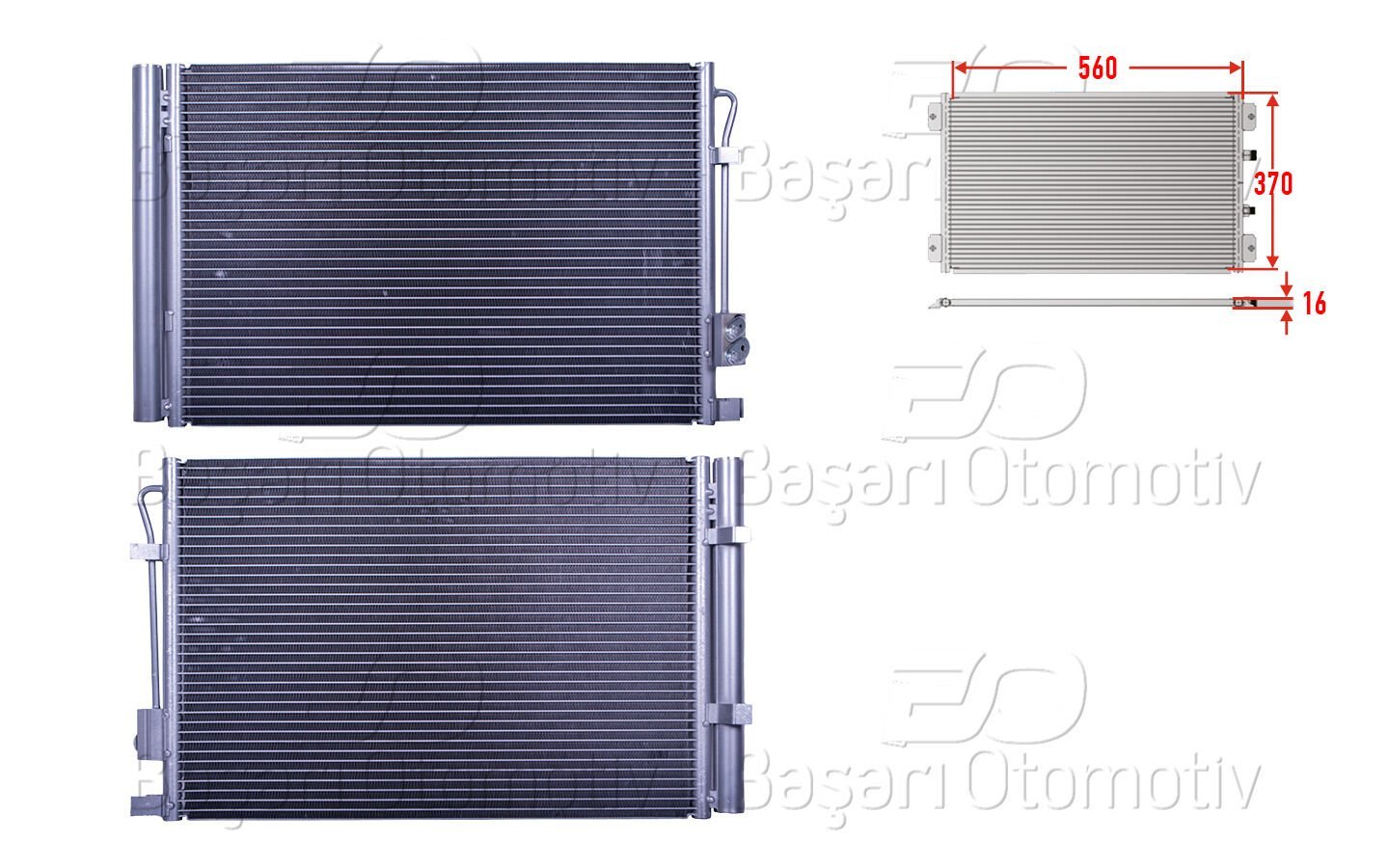 Hyundai i20 2008-2015 Uyumlu Klima Radyatörü