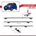 Fiat Panda Cross 2014 ve Sonrası ile Uyumlu BASIC Model Ara Atkı Tavan Barı Gri 2 Adet