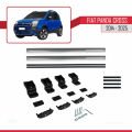 Fiat Panda Cross 2014 ve Sonrası ile Uyumlu BASIC Model Ara Atkı Tavan Barı Gri 2 Adet