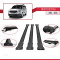 Mercedes Citan (W415) 2012-2021 Arası ile Uyumlu FLY Model Ara Atkı Tavan Barı Siyah 3 Adet