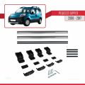 Peugeot Bipper 2008-2017 Arası ile Uyumlu BASIC Model Ara Atkı Tavan Barı Gri 2 Adet