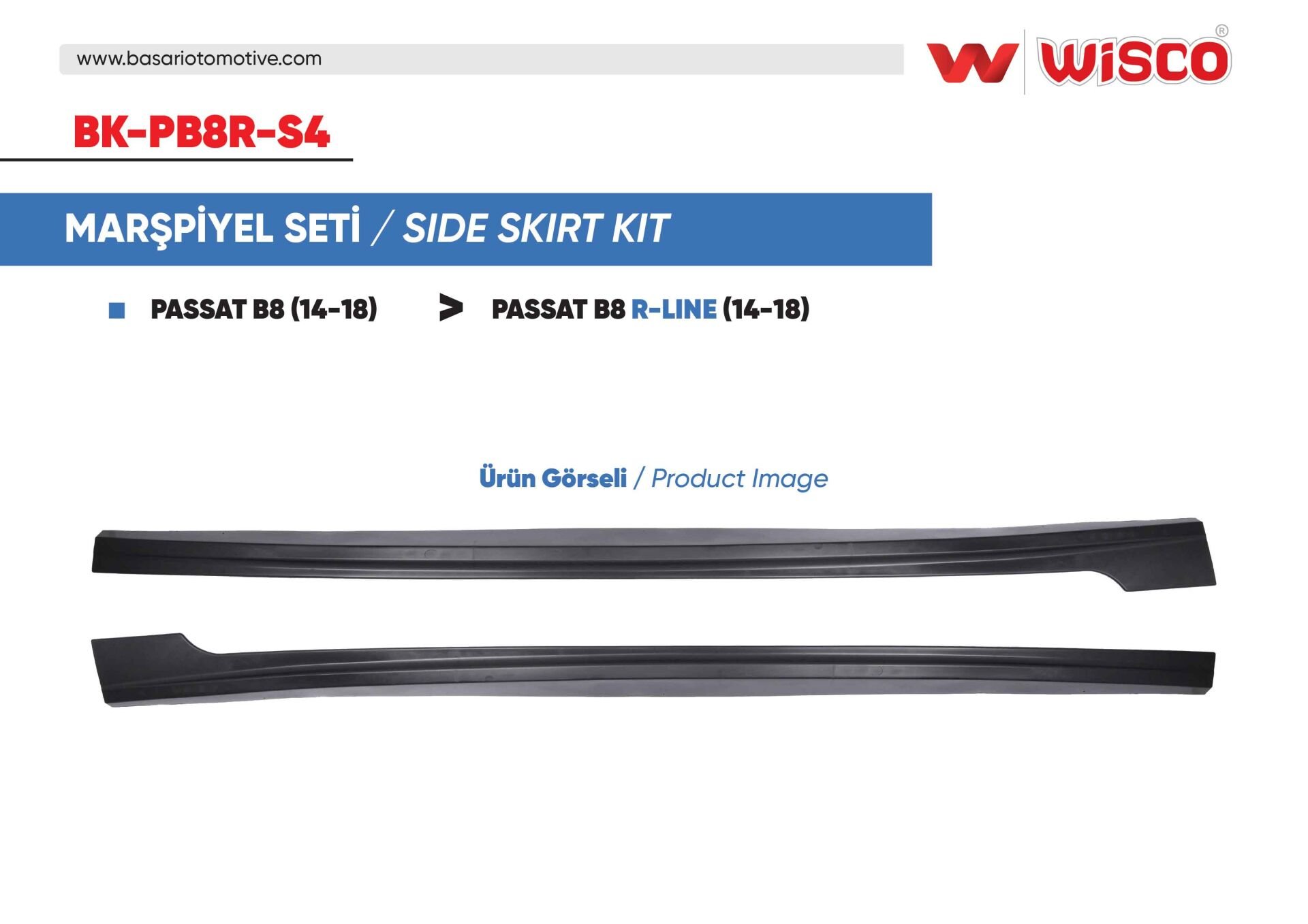 VW PASSAT B8 R-LINE 14-18 ,  B8.5 R-LINE 19-22