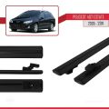 Peugeot 407 SW 2005-2011 Arası ile Uyumlu BASIC Model Ara Atkı Tavan Barı Siyah 2 Adet