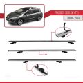 Peugeot 308 (T7) SW 2008-2013 Arası ile Uyumlu BASIC Model Ara Atkı Tavan Barı Gri 3 Adet
