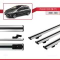 Peugeot 308 (T7) SW 2008-2013 Arası ile Uyumlu BASIC Model Ara Atkı Tavan Barı Gri 3 Adet