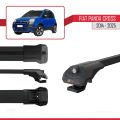 Fiat Panda Cross 2014 ve Sonrası ile Uyumlu ACE-1 Ara Atkı Tavan Barı Siyah 2 Adet