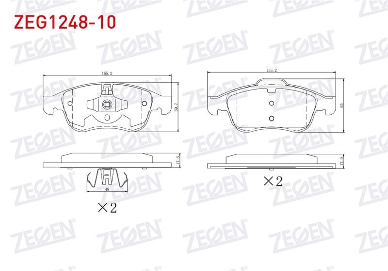 Renault Fluence 2009- Megane III 2008-2015 Fren Balata Ön