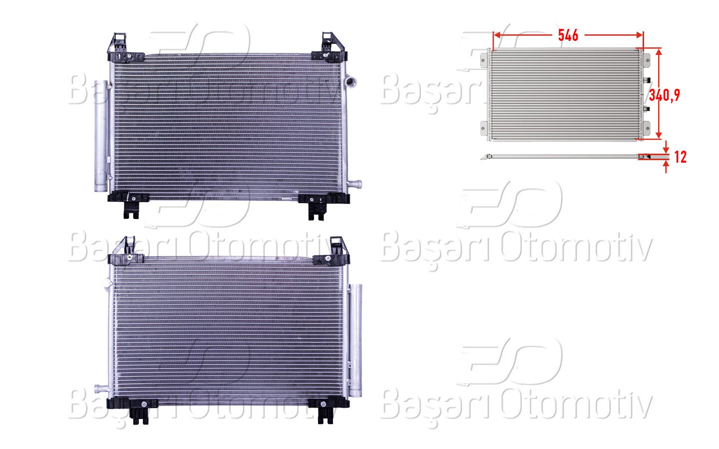 Toyota Yaris 2015-2018 Klima Radyatörü