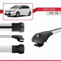 Toyota Verso (AR20) 2009-2018 Arası ile Uyumlu ACE-1 Ara Atkı Tavan Barı Gri 2 Adet