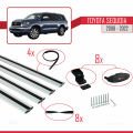 Toyota Sequoia 2008-2022 Arası ile Uyumlu BASIC Model Ara Atkı Tavan Barı Gri 4 Adet