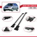 Skoda Fabia (6Y) Combi 2000-2006 Arası ile Uyumlu FLY Model Ara Atkı Tavan Barı Gri 2 Adet
