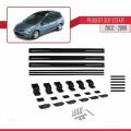 Peugeot 307 SW 2002-2008 Arası ile Uyumlu BASIC Model Ara Atkı Tavan Barı Siyah 3 Adet