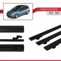 Peugeot 307 SW 2002-2008 Arası ile Uyumlu BASIC Model Ara Atkı Tavan Barı Siyah 3 Adet
