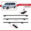 Volkswagen T6 Multivan 2015-2024 Arası ile Uyumlu BASIC Model Ara Atkı Tavan Barı Siyah 2 Adet