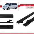 Volkswagen T6 Multivan 2015-2024 Arası ile Uyumlu BASIC Model Ara Atkı Tavan Barı Siyah 2 Adet