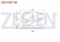 Renault Fluence 2009- Arka Fren Balata Megane III Grand Scenic III