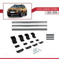 Dacia Sandero Stepway 3 2021 ve Sonrası ile Uyumlu BASIC Model Ara Atkı Tavan Barı Gri 2 Adet