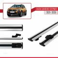 Dacia Sandero Stepway 3 2021 ve Sonrası ile Uyumlu BASIC Model Ara Atkı Tavan Barı Gri 2 Adet