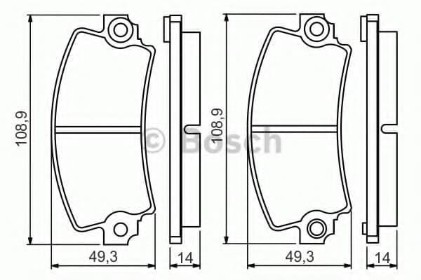BOSCH 0986495270 | Fren Balata Ön R.12