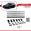 Saab 9-5 (YS3E) SW 1998-2010 Arası ile Uyumlu BASIC Model Ara Atkı Tavan Barı Gri 3 Adet