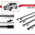 Toyota Highlander 2001-2007 Arası ile Uyumlu BASIC Model Ara Atkı Tavan Barı Gri 4 Adet