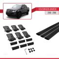Volkswagen Amarok (2F) Pre-Facelift 2010-2016 Arası ile Uyumlu FLY Model Ara Atkı Tavan Barı Siyah 3 Adet