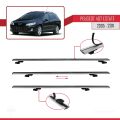 Peugeot 407 SW 2005-2011 Arası ile Uyumlu BASIC Model Ara Atkı Tavan Barı Gri 3 Adet