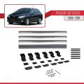 Peugeot 407 SW 2005-2011 Arası ile Uyumlu BASIC Model Ara Atkı Tavan Barı Gri 3 Adet