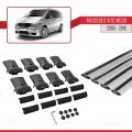 Mercedes Vito 2 (W639) Pre-Facelift 2003-2010 Arası ile Uyumlu FLY Model Ara Atkı Tavan Barı Gri 4 Adet