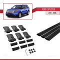 Ford Explorer 5 (U502) Pre-Facelift 2011-2015 Arası ile Uyumlu FLY Model Ara Atkı Tavan Barı Siyah 3 Adet