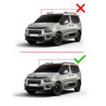 Citroen Berlingo 3 (K9) 2023 ve Sonrası ile Uyumlu HOOK Model Ara Atkı Tavan Barı Gri 2 Adet