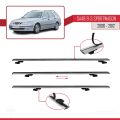 Saab 9-3 II SW 2006-2012 Arası ile Uyumlu BASIC Model Ara Atkı Tavan Barı Gri 3 Adet