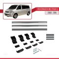 Volkswagen T5 Multivan 2003-2015 Arası ile Uyumlu BASIC Model Ara Atkı Tavan Barı Gri 2 Adet