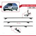 Skoda Fabia (6Y) Combi 2000-2006 Arası ile Uyumlu BASIC Model Ara Atkı Tavan Barı Gri 3 Adet