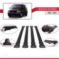 Mercedes Vito (W638) 1996-2003 Arası ile Uyumlu FLY Model Ara Atkı Tavan Barı Siyah 4 Adet