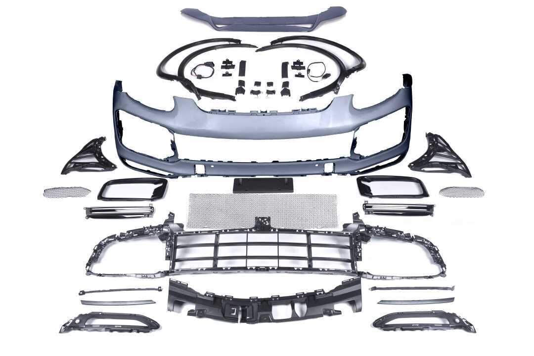 Porsche Cayenne 2011-2014 Uyumlu Full Facelift 2018+ Turbo Bady Kit (Farlar Dahil)