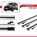 Renault Trafic 3 (X82) 2015 ve Sonrası ile Uyumlu BASIC Model Ara Atkı Tavan Barı Gri 3 Adet