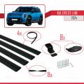 KIA EV9 GT-LINE 2024 ve Sonrası ile Uyumlu BASIC Model Ara Atkı Tavan Barı Siyah 4 Adet
