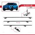 KIA EV9 GT-LINE 2024 ve Sonrası ile Uyumlu BASIC Model Ara Atkı Tavan Barı Gri 4 Adet