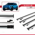 KIA EV9 GT-LINE 2024 ve Sonrası ile Uyumlu BASIC Model Ara Atkı Tavan Barı Gri 4 Adet