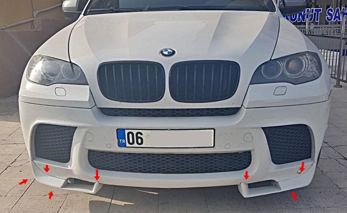 Bmw X6 E71 2008-2011 M Tampon Alt Flap