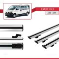 Renault Trafic 2 (X83) 2001-2014 Arası ile Uyumlu BASIC Model Ara Atkı Tavan Barı Gri 3 Adet