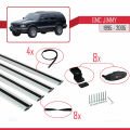 GMC Jimmy 1995-2005 Arası ile Uyumlu BASIC Model Ara Atkı Tavan Barı Gri 4 Adet