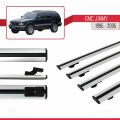 GMC Jimmy 1995-2005 Arası ile Uyumlu BASIC Model Ara Atkı Tavan Barı Gri 4 Adet