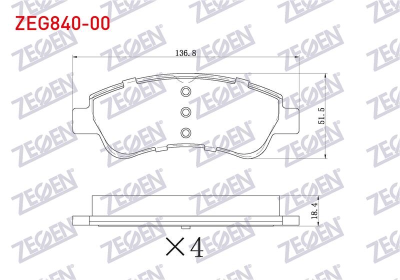 Peugeot Partner 1.9 D-1.6 HDI 1996-2008 Fren Balata