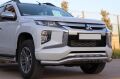 Mitsubishi L200 2007+ Off Road Saclı Ön Koruma Ön Tampon Koruma Demiri Krom GloPlus AQM4WD PST21